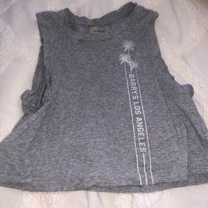 Barry’s Bootcamp Los Angeles Grey Cropped Tank